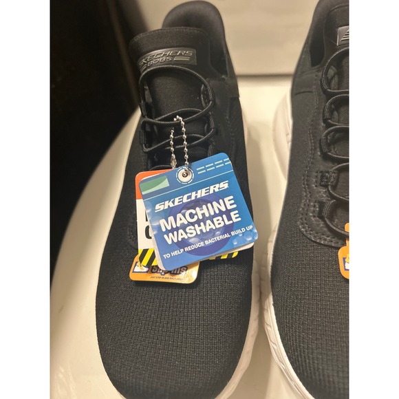 Skechers BOBS Sport Squishmates Slip Ins Women's Black Knit Sneakers Shoes. Sz10 - Picture 4 of 7